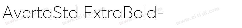 AvertaStd ExtraBold字体转换 AvertaStd ExtraBold字体转换
